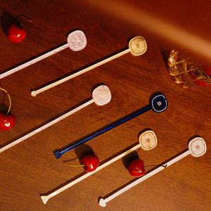 Agitador de Cócteles de Acrílico con Perla Personalizado, Logotipo Personalizado, Elegante Accesorio para Mezclar en el Bar, Promocional al por Mayor - Product Image 1