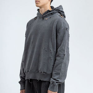 Sweat à capuche surdimensionné personnalisé pour hommes, en coton éponge française, avec lavage à la pierre, pull à capuche de haute qualité pour hommes - Product Image 3