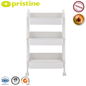 Carrito Organizador Móvil de 3 Niveles Calidad OEM, Estante Metálico Robusto para Cocina y Hogar, Fabricado en Taiwán - Product Image 5