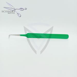 Pince à épiler moderne en acier inoxydable de qualité supérieure à pointe droite et incurvée - Product Image 1