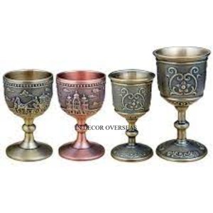 Entièrement de haute qualité plaqué or qualité supérieure en aluminium coulé fantaisie concepteur rouge vin gobelet verres Barware accessoires approvisionnement - Product Image 5