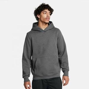 High Quality 350gsm Heavyweight Blank Fleece Hoodies Unisex Solid Color Winter Thick Warm Cotton <b>Pullover</b> Hoodie - Product Image 1