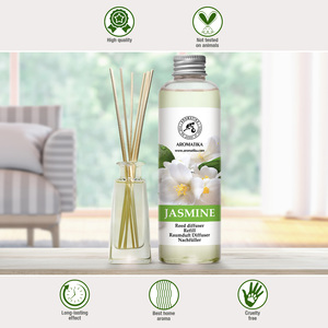 Recharge liquide pour diffuseur d'arômes Aromatika au jasmin naturel 200 ml – Huile parfumée longue durée pour diffuseur à bâtonnets - Product Image 3