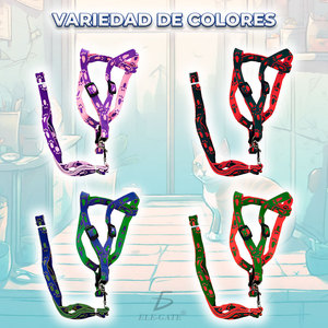 Set Guinzaglio e Pettorina per Cani in Neoprene e Poliestere, Traspirante, con Motivi Carini, Lusso Semplice, Ideale per Gatti e Cani di Taglia Piccola e Media - Product Image 2