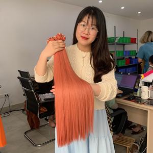 ผมต่อเวียดนามแท้ เกรด 12A แบบดับเบิ้ลเวฟท์  ไม่ผ่านการแปรรูป สีดำธรรมชาติ  ราคาโรงงาน - Product Image 1