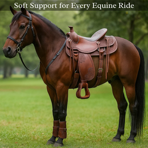 Selle d'équitation anglaise avec conception d'outillage manuel Selle de course de baril confortable Selle de cheval - Product Image 2
