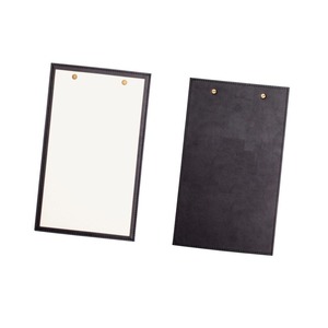Cubierta de menú de restaurante de cuero PU con logotipo personalizado Suministros para hoteles y restaurantes - Product Image 1