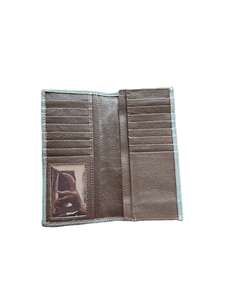 กระเป๋าสตางค์หนังแท้ลายโบฮีเมียนสีดำสไตล์มือพร้อมดีไซน์ที่ทนทานและปิดซิปได้ - Product Image 3