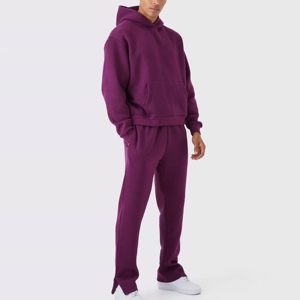 Conjunto Deportivo de Invierno para Hombre, Precio al por Mayor, Diseño Sólido, Transpirable, de Alta Calidad, Hecho a Medida, Sudadera con Capucha y Pantalones Jogger, 2 Piezas - Product Image 5