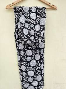 Pyjama en popeline de coton 100% fait main en Inde, imprimé floral, élégant, décontracté, luxueux, doux, respirant, pour l'hiver et l'automne - Product Image 5