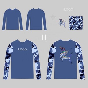 Camiseta de Pesca Ligera de Manga Larga, Estilo Slim Fit, con Estampado Personalizado, 100% Poliéster, OEM 2026, Económica - Product Image 1