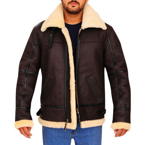 Top Qualité Portable Professionnel Personnalisé Fait À La Main Faites Votre Propre Conception Hommes Porter Shear-Ling Vestes - Product Image 6