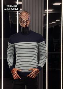 Suéter Casual de Invierno para Hombre, Cuello Redondo, Manga Larga, Cálido, Antiarrugas, 100% Algodón, Diseño Jacquard - Product Image 4