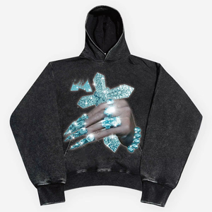 เสื้อฮู้ดซักกรดแบบสวมหัวทรงโอเวอร์ไซส์ใส่ได้ทั้งชายและหญิง - Product Image 1