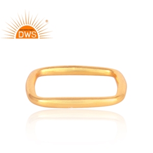 Anillo de plata esterlina chapado en oro de 18 quilates hecho a mano, joyería personalizada para mujer, regalo para ella - Product Image 2