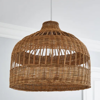 Abat-jour suspendu en rotin naturel tissé à la main, style asiatique moderne, écologique, pour la décoration de la maison, des restaurants et des cafés
