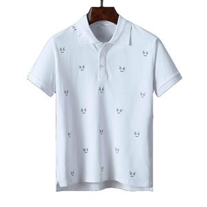 เสื้อยืดสำหรับผู้ชายเสื้อโปโลเสื้อกอล์ฟของผู้ชายเสื้อ100% สีขาวพิมพ์ซับลิเมชันใหม่ล่าสุด - Product Image 5