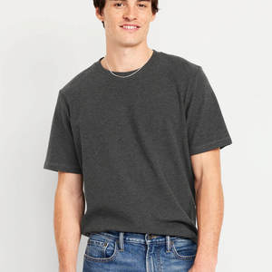 Camisetas de algodón 100% personalizadas para hombre, Camiseta con cuello redondo, Camiseta de cuello redondo transpirable con estampado de logotipo personalizado de alta calidad para hombre en blanco - Product Image 3