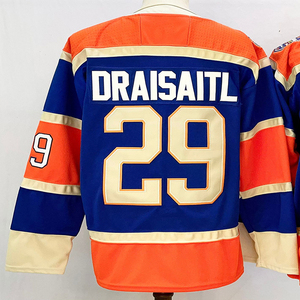 Maillot de hockey sur glace pour hommes de style équipe sublimé de qualité supérieure, manches longues, respirant, polyester, entraînement professionnel, vêtements de supporter - Product Image 3