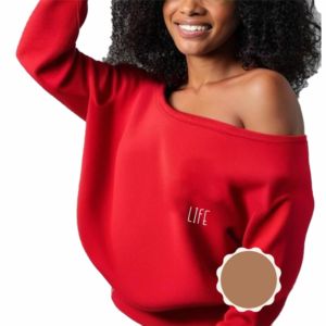 Camisa Positive Vibes con hombros descubiertos, sudaderas de gran tamaño Good Vibes para mujer, Positive Vibes Only Plus Size - Product Image 1