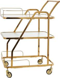 kitchen luxury metal <b>rolling</b> bar cart storage cart - Product Image 1