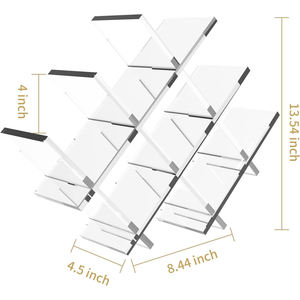 Espositore per Vini in Acrilico Trasparente a Forma di Molla, <span class=keywords><strong>Portabottiglie</strong></span> in Acrilico - Product Image 2