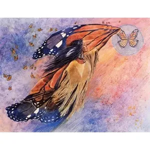 Kathy Morrow Southwest Art-Azulejo de decoración con acento de mariposa - Product Image 1