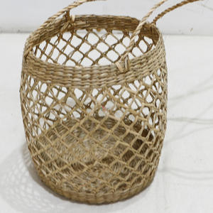 Artex Dong Thap Factory Handmade Hanging Flower Pots from Seagrass and Water Hyacinth Large <b>Wicker</b> Planter <b>Craft</b> - Product Image 4