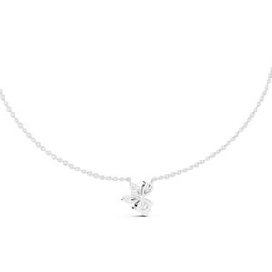 Colgante de diamante de corte brillante clásico de alta calidad, cadena de oro sólido para propuesta de aniversario de mujer, uso diario disponible para - Product Image 2