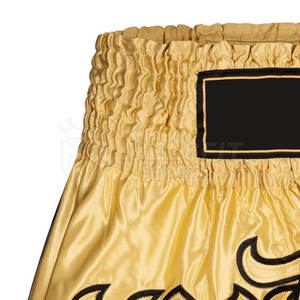 กางเกงขาสั้นผู้ชายและผู้หญิงเอวยางยืดระบายอากาศได้ดีกางเกงต่อสู้ไทยทนทานสไตล์ลำลองสีทึบ - Product Image 5