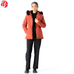 Vente en gros OEM manteau matelassé coupe-vent chaud à manches longues et ample à la mode veste Parka d'hiver pour femmes - Product Image 3