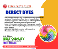 Colorants jaunes directs 6, poudre de teinture 100% de qualité industrielle pour les industries du coton et du papier par Red Sun Dye Chem India