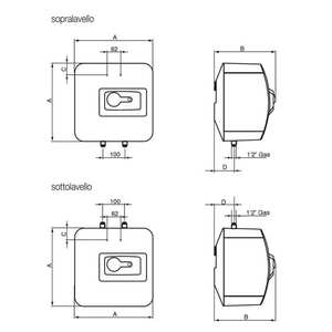 Chauffe-eau électrique instantané Ariston Fais de 10 litres à installer sous l'évier - Product Image 3