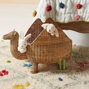 Natural Water Hyacinth Owl Storage <b>Baskets</b> for <b>Kid</b> Eco Friendly Storage <b>Laundry</b> Clothes Customized in Vietnam HNH Craft - Product Image 2