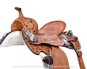 Conjunto de Cabezada y Pechera de Cuero Genuino Estilo Western, Equipo para Caballos, Accesorios para Caballos, Producto Ecuestre - Product Image 3