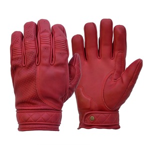 Trendiness Unisex Premium Genuine Classic Guantes de motocicleta de cuero de vaca genuino para una experiencia de conducción segura y suave - Product Image 1