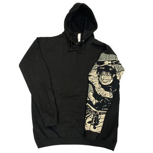 OEM Sweatshirts vintage oversize avec logo personnalisé lavés à l'acide pour hommes Sweat à capuche vintage avec fermeture éclair et strass lavés - Product Image 6