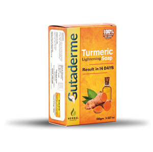 Jabón Corporal Herbal Gutaderme Hecho a Mano para Mujeres, Aclarante, Blanqueador, Antiséptico, Elimina el Acné, con Extracto de Cúrcuma y Jengibre - Product Image 4