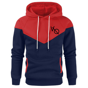 Automne et hiver nouvelle mode sweat à capuche couture imprimé sweat à capuche pour hommes, sweat à capuche imprimé décontracté pull polaire ample swea - Product Image 6