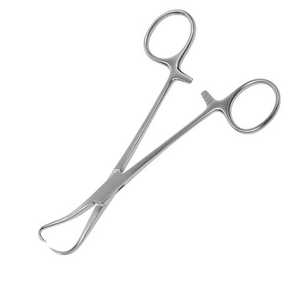 Pinzas de abrazadera para toallas Backhaus, instrumentos quirúrgicos de acero inoxidable de 11 Cm para sujetar toallas seguras - Product Image 1