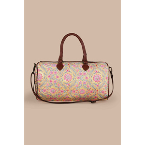 Bolsa de Viaje Plegable de Algodón Amarillo con Estampado Francés de Martini - Product Image 4