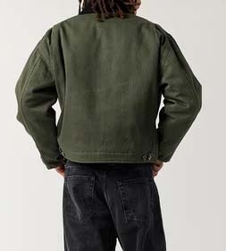 High Quality Plus Size Windproof Turn Down Collar Woven Cotton Men Custom Winter Outdoor Canvas Workwear <b>Jacket</b> - Product Image 5