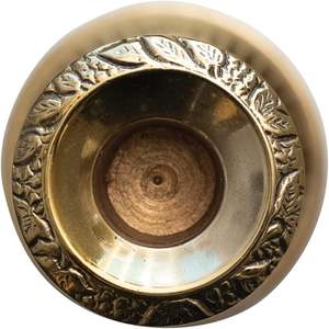 <b>Candle</b> Holder Metal <b>Tealight</b> <b>Candle</b> Holder for Diwali Decoration Embossed Aluminum Taper Holder Gold - Product Image 5