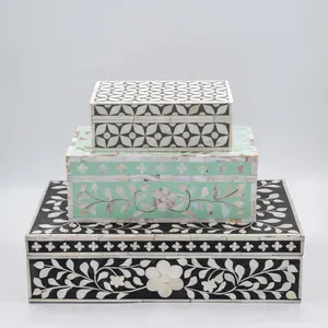 Caja de madera ecológica con incrustaciones de madreperla floral y caja de almacenamiento de acrílico, joyería y almacenamiento de Chocolate personalizado Vietnam - Product Image 3