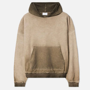 เสื้อฮู้ดผ้าฟลีซสำหรับผู้ชายและผู้หญิง, เสื้อมีฮู้ดผ้าฟลีซผ้าฟฟลูซกันแดดสีตกสไตล์วินเทจสำหรับฤดูหนาว - Product Image 4