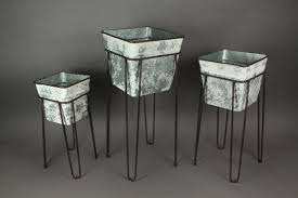 Soporte para maceta de flores de metal galvanizado con recubrimiento en polvo, soporte para maceta y maceta para aplicación en el hogar - Product Image 4