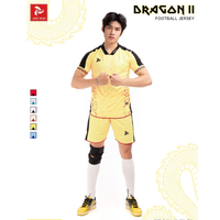 Dragon II Maillots de Football 100% Polyester Unisexe Couleurs Personnalisées Rétro Vente en Gros Equateur Afrique du Sud Vietnam Fabricant