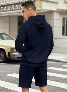 Ensemble de shorts à capuche personnalisés pour hommes quantité minimale de commande bas Qualité supérieure Prix bon marché Survêtement de mode unisexe Prix de gros Fabriqué en PK - Product Image 2