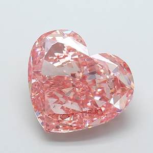 Diamante Cultivado en Laboratorio de Color Rosa Intenso Marrón, Corte Corazón, 10.07 ct, SI1 - Product Image 1