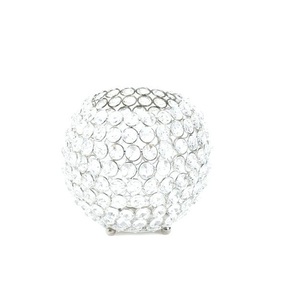 Luxury Handmade Ball Shape Crystal Candle Votive for Christmas Wedding Home Decor Table Top Tabletop Christmas Candle Holder - Product Image 1
